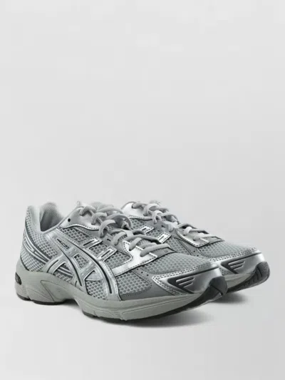 Asics Lace Up Low Profile Mesh Sneakers In Gray