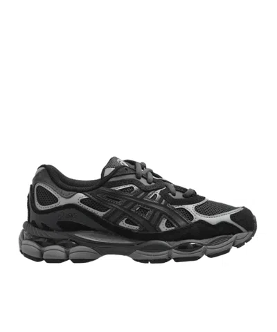 Asics Lace Up Sneakers In Black
