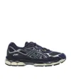 Asics Mesh Upper Rubber Outsole Sneakers In Black