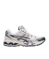 Asics Chunky Sole Leather Mesh Sneakers In White