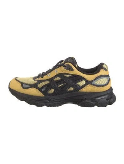 Pre-owned Asics Leather Athletic Sneakers In Multicolor