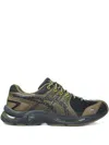 Asics Leather-panelled Sneakers In Brown