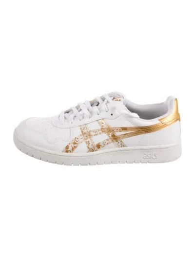 Pre-owned Asics Leather Printed Sneakers In Multi