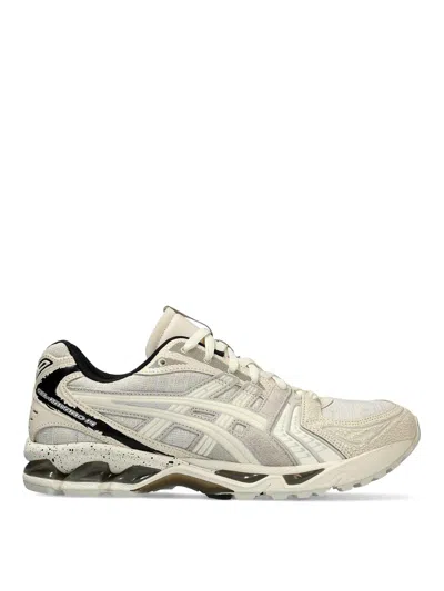 Asics Leather Sneakers In Cream
