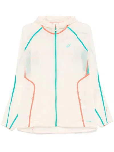 Asics Limited Series Road Packable Jacket In Beige
