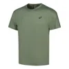Asics Lite-show Short Sleeved Running Top Asia Sizing 'slate Grey' In Green