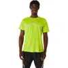 Asics Lite Show Short Sleeves Top 'lime Zest' In Green