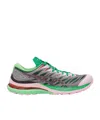 Asics Sneakers Mesh Upper Contrast Sole In Green