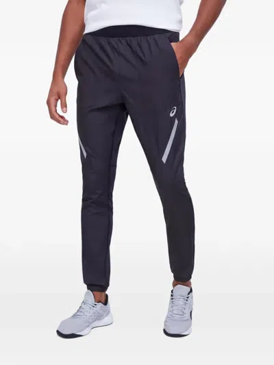 Asics Logo-print Track Pants In Gray