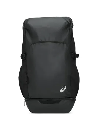 Asics Logo-print Zip-around Backpack In Black