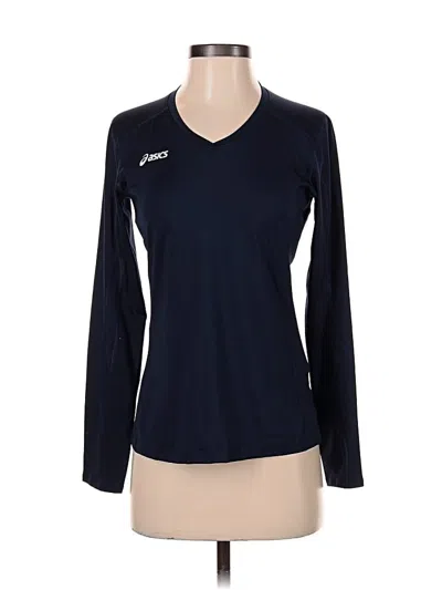 Pre-owned Asics Long Sleeve T-shirt In Blue