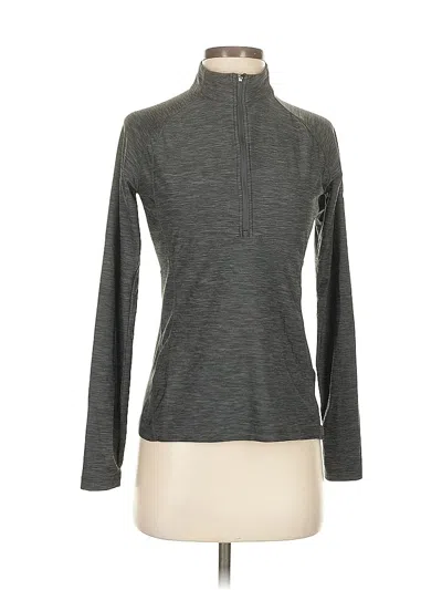 Pre-owned Asics Long Sleeve Top Gray Turtleneck Tops