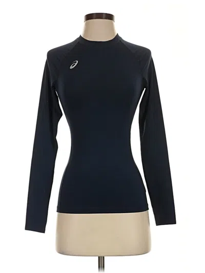 Pre-owned Asics Long Sleeve T-shirt In Blue