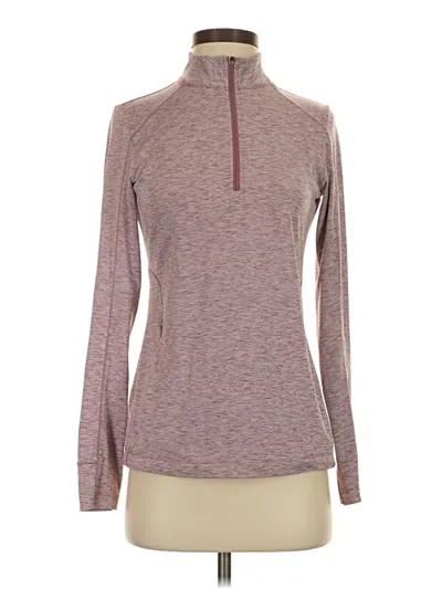 Pre-owned Asics Long Sleeve T-shirt In Burgundy