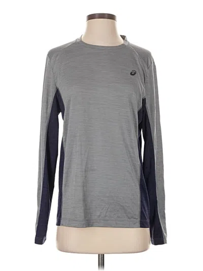 Pre-owned Asics Long Sleeve T-shirt In Gray
