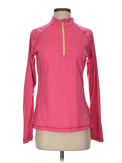 Pre-owned Asics Long Sleeve T-shirt In Pink