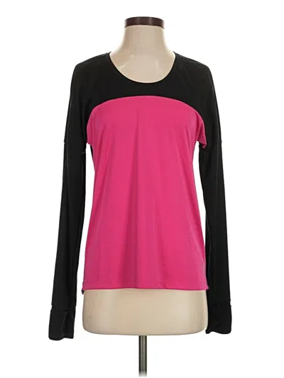 Pre-owned Asics Long Sleeve T-shirt In Pink
