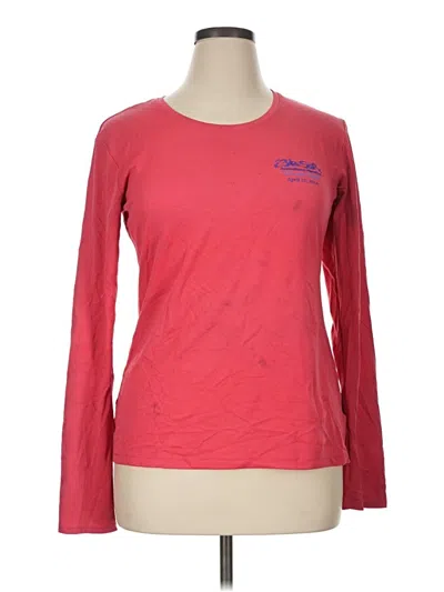 Pre-owned Asics Long Sleeve T-shirt In Red