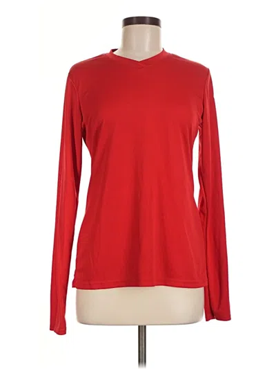 Pre-owned Asics Long Sleeve T-shirt In Red