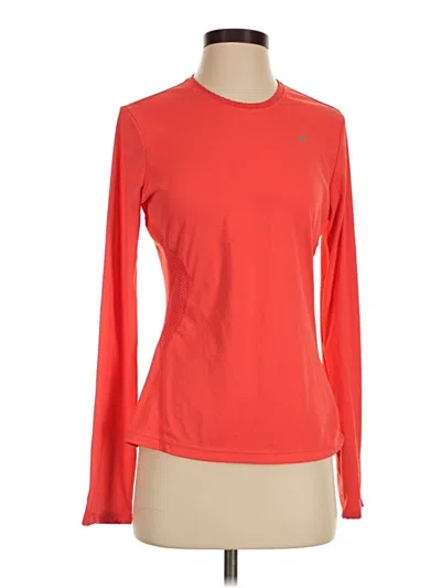 Pre-owned Asics Long Sleeve T-shirt In Red