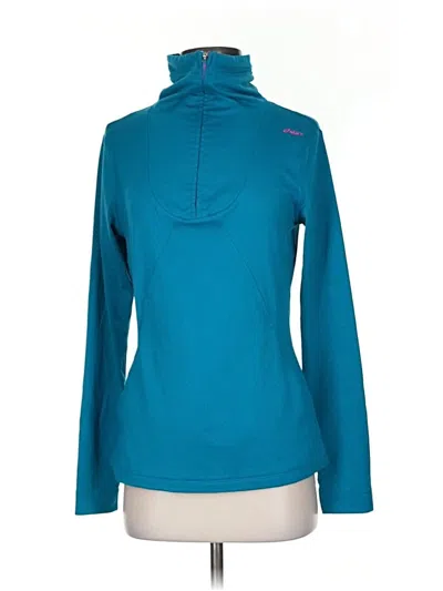 Pre-owned Asics Long Sleeve Turtleneck In Blue