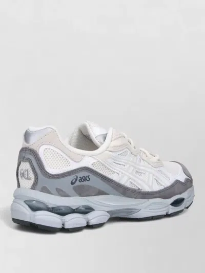 Asics Low Top Sneakers Contrast Panel Mesh Upper In Transparent