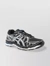 Asics Mesh Upper Rubber Outsole Sneakers In Black
