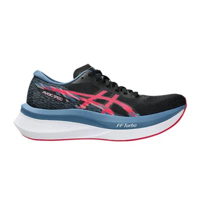 Asics Magic Speed 4 Black Pink Aw25 Women Shoes In Blue