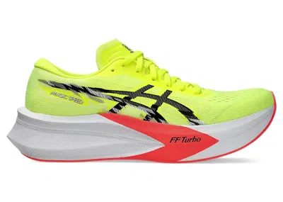 Pre-owned Asics Magic Speed 4 (women's) Sneakers In Safety Yellow/black In Multi