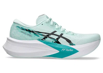 Pre-owned Asics Magic Speed 4 (women's) Sneakers In Soothing Sea/black