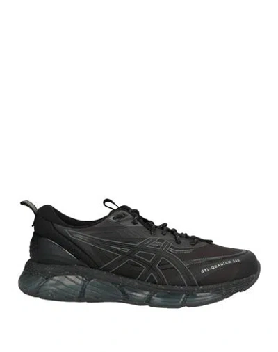 Asics Man Sneakers Black Size 10 Textile Fibers