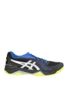 Asics Man Sneakers Black Size 11.5 Synthetic Fibers, Leather