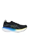Asics Man Sneakers Black Size 9 Textile Fibers