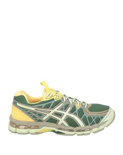 Asics Man Sneakers Green Size 5 Textile Fibers