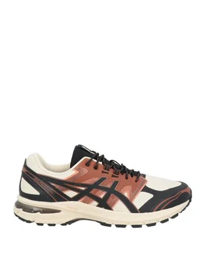 Asics Man Sneakers Ivory Size 9 Textile Fibers In White