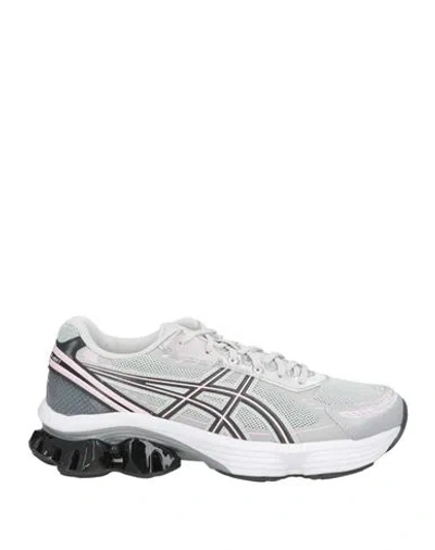 Asics Man Sneakers Light Grey Size 8 Textile Fibers In Gray