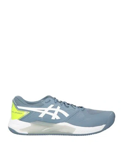 Asics Man Sneakers Slate Blue Size 12 Textile Fibers, Rubber