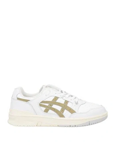 Asics Man Sneakers White Size 4.5 Leather, Textile Fibers