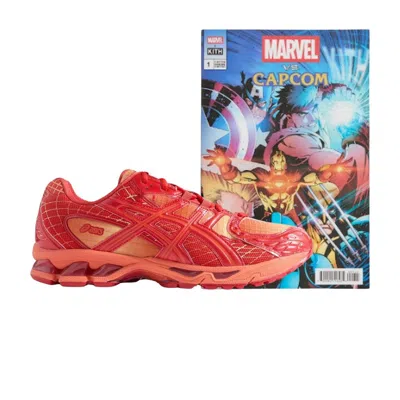 Pre-owned Asics Marvel Vs. Capcom X Kith X  Gel Nimbus 10.1 'double Box - Iron Man Vs. Mega Man' With Comic Boo In Multi
