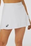 Asics Match Tennis Mini Skort In Brilliant White Solid, Women's At Urban Outfitters