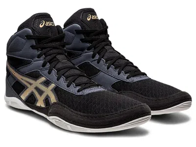 Asics Matflex 6 1081a021-002 Mens Us 9 Black Champagne Wrestling Shoes Eee4325