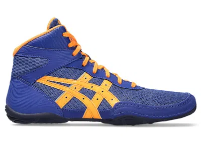 Pre-owned Asics Matflex 7 Sneakers In Dark Cobalt Blue/orange Pop