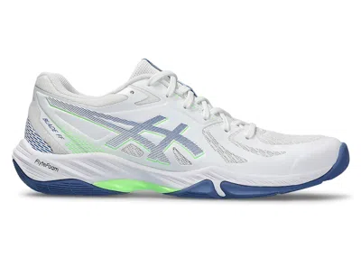 Pre-owned Asics Men's  Blade Ff Sneakers In White/denim Blue In Multi