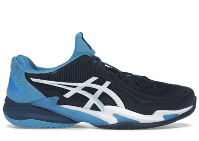 Pre-owned Asics Men's  Court Ff 3 Novak Sneakers In Blue Expanse/white In Multi