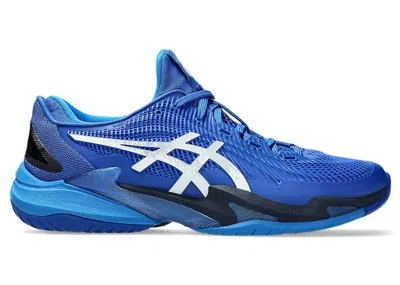 Pre-owned Asics Men's  Court Ff 3 Novak Sneakers In Tuna Blue/pure Silver