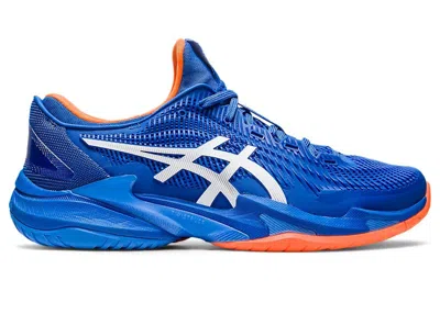 Pre-owned Asics Men's  Court Ff 3 Novak Sneakers In Tuna Blue/white