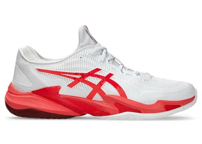 Pre-owned Asics Men's  Court Ff 3 Novak Sneakers In White/electric Red