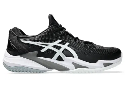 Pre-owned Asics Men's  Court Ff 3 Oc Sneakers In Black/white