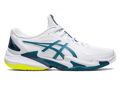 Pre-owned Asics Men's  Court Ff 3 Sneakers In White/gris Blue