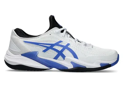 Pre-owned Asics Men's  Court Ff 3 Sneakers In White/sapphire
